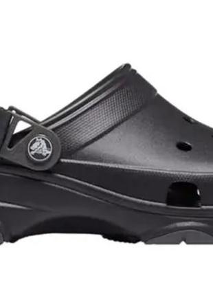 Сабо crocs classic all terrain clog  черные  black3 фото