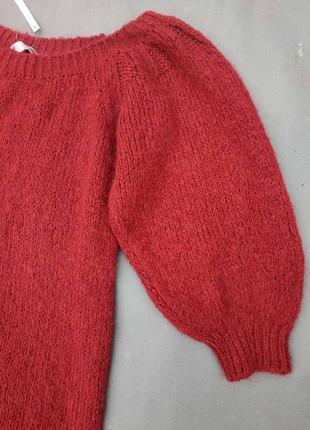 Платье -свитер с пышным рукавом размер u9 142 фото