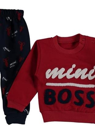 Дитячий одяг 9-12 місяців 74 розмір - комплект (кофта + штани) mini boss