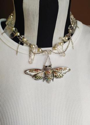 Fairy season🖤 🧚‍♀️  чокер колье с мушкой