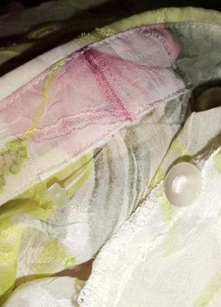 Чудесная,нежная,лёгкая блузка в цветочный принт,мега батал,большого размера10 фото