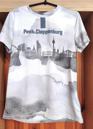 Немецкого бренда'peek &amp; cloppenburg мужская футболка премиум класса с принтом молодежного2 фото