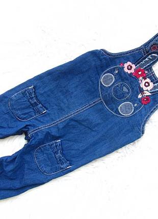 Крутой джинсовый полукомбинезон george