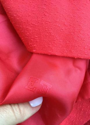 Винтаж,красная,фактурная юбка-карандаш,шерсть,люкс бренд,оригинал,escada6 фото