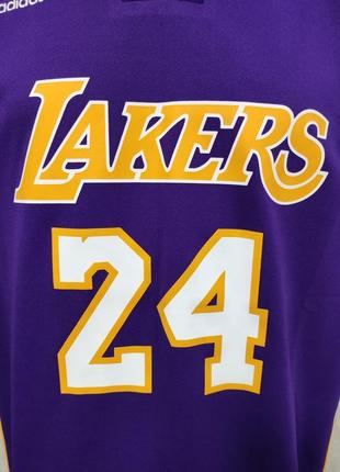 Adidas los angeles lakers bryant #24 nba взрослая баскетбольная майка2 фото