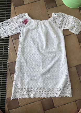 Красивое ажурное платье