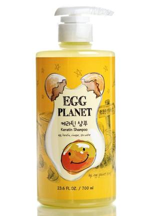 Шампунь з кератином для пошкодженого волосся daeng gi meo ri egg planet keratin shampoo 700 мл