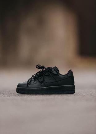 Чоловічі кросівки nike air force 1 low black 41-42-442 фото