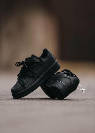 Чоловічі кросівки nike air force 1 low black 41-42-443 фото