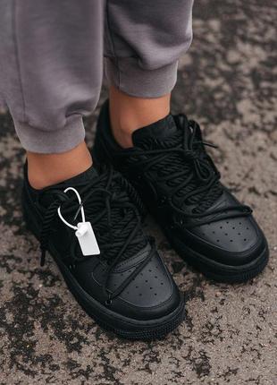 Чоловічі кросівки nike air force 1 low black 41-42-448 фото