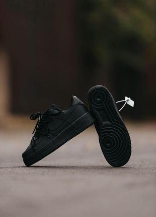 Чоловічі кросівки nike air force 1 low black 41-42-445 фото