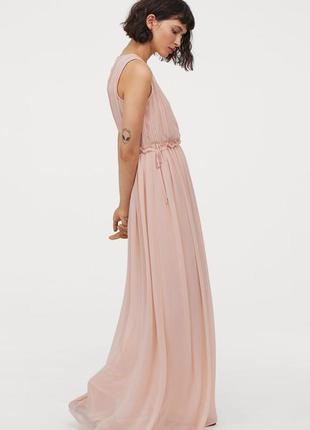 Длинное шифоновое платье h&m