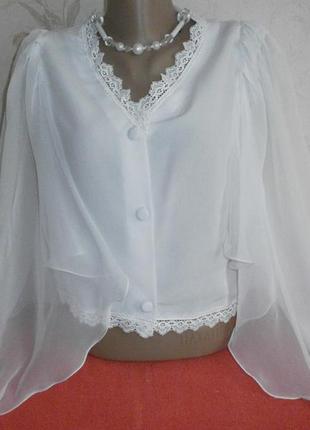 Блузка белая1 фото