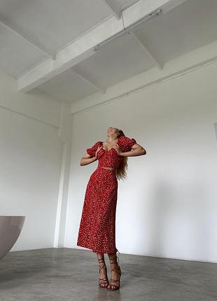 Костюм топ и юбка