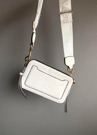 Женская сумка marc jacobs logo white 4