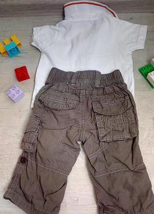 Шановний набір комплект для хлопчика на 3-6 міс з футболочкой і штанами3 фото