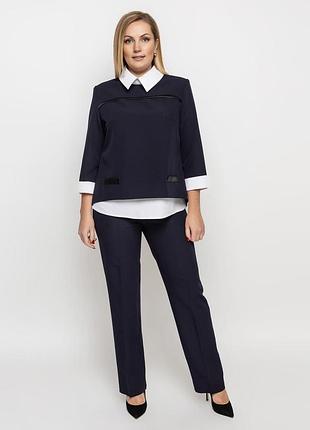 Костюм muar двойка 48 синий 0130