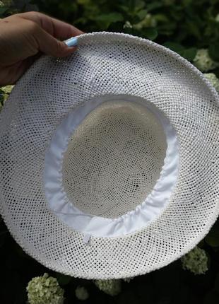 Лёгкая шляпа, летняя шляпка из рисовой соломки3 фото