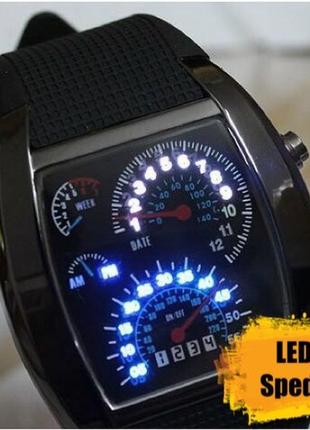 Часы наручные led spedometer мужские2 фото