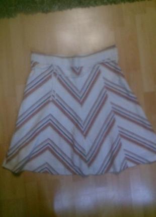 Фирменная лен & хлопок юбка atmosphere