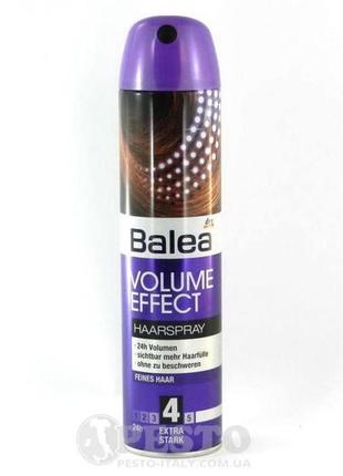 Лак для создания объема волос balea volume effect 4 300мл (германия)1 фото
