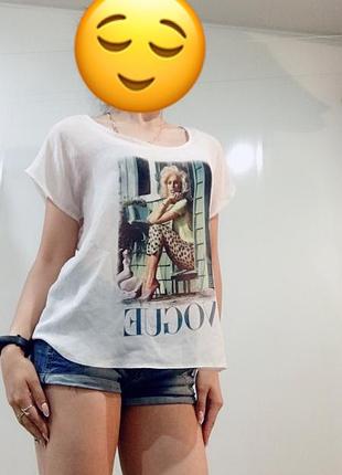 Блуза з принтом