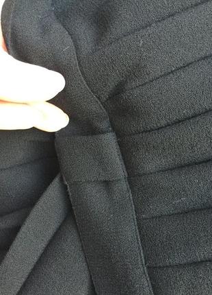 Чёрная юбка в складки,по боку застежка,шерсть100%,laura ashley,оригинал9 фото