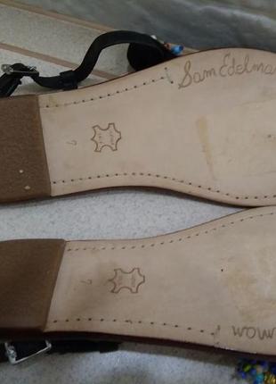 Новые кожаные шлепки, босоножки bam edelman. usa2 фото