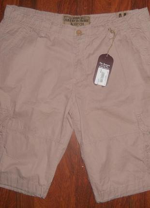 Шорты хлопок карго с накладными карманами abercrombie & fitch, новые, 4xl, 5xl