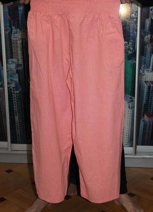 Брючки палаццо коттон
