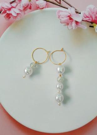 Серьги асимметричные