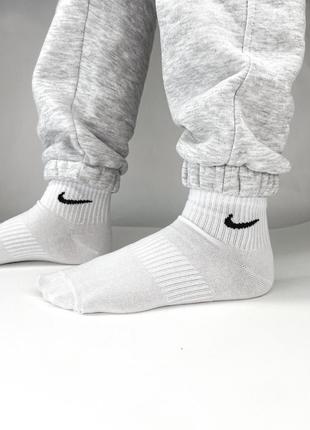 Короткие nike носки белые