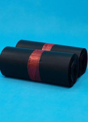 Пакети кур'єрські поліетиленові а4+ 25х35 см 500 шт чорний (mrk2376)1 фото