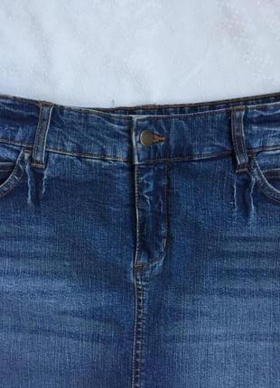 Супер юбка джинсовая стреч раз l (48)2 фото