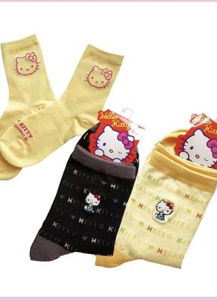 Шкарпетки кавайні hello kitty 36-40 р1 фото