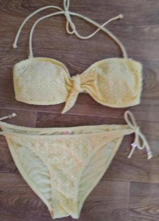 Желтый купальник ,38 размер