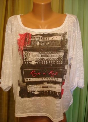 Свободная футболка на жару  "topshop"