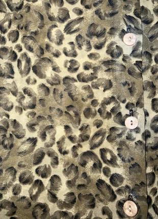 Шифоновая леопардовая блузка (025)4 фото