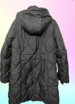 Зимнее, стеганое пальто, куртка с капюшоном от бренда h&m2 фото