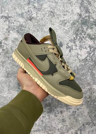 Кроссовки nike air dunk jumbo medium olive