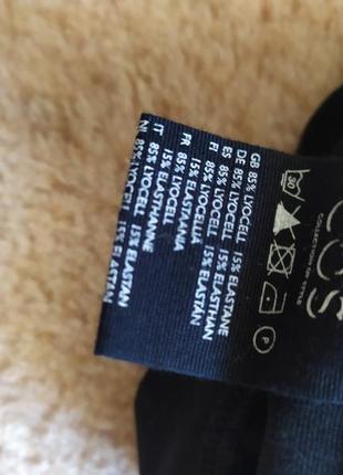 Изящное  чёрное платье cos 8