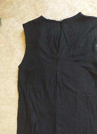 Трикотажное черное платье cos миди5 фото