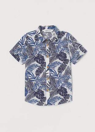 Трендовая коттоновая рубашка от 1.5 до 6 лет h&m