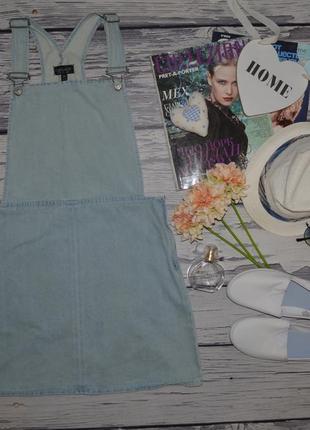 S/6/38 красивый стильный джинсовый женский сарафан top shop