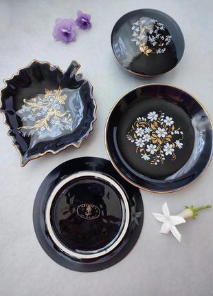 Limoges, фарфоровая шкатулка, ручная роспись цветов ,франция