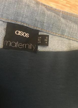 Джинсовые шорты asos maternity3 фото