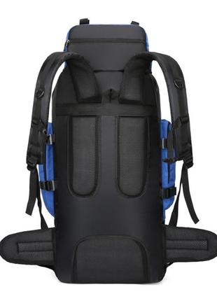Рюкзак 90 л чорний універсальний експедиційний спортивний текстиль для подорожей3 фото