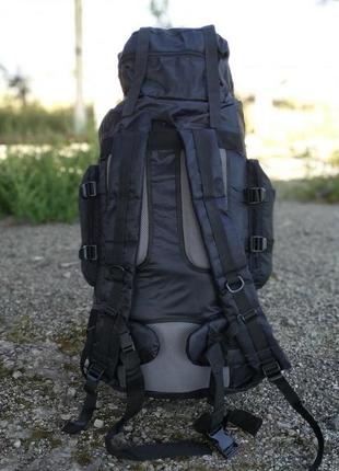 Рюкзак 90 л черный универсальный экспедиционный спортивный туристический текстиль для путешествий5 фото
