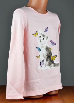 Дитяча котонова футболка кофта з довгим рукавом lupilu4 фото