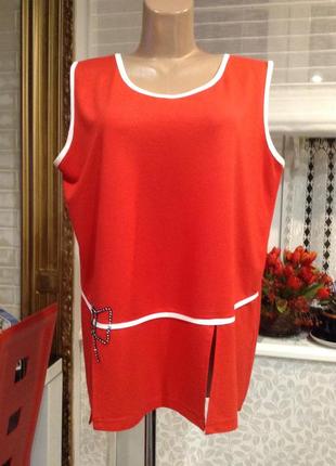 Трикотажная (6xl) блузочка батального размера